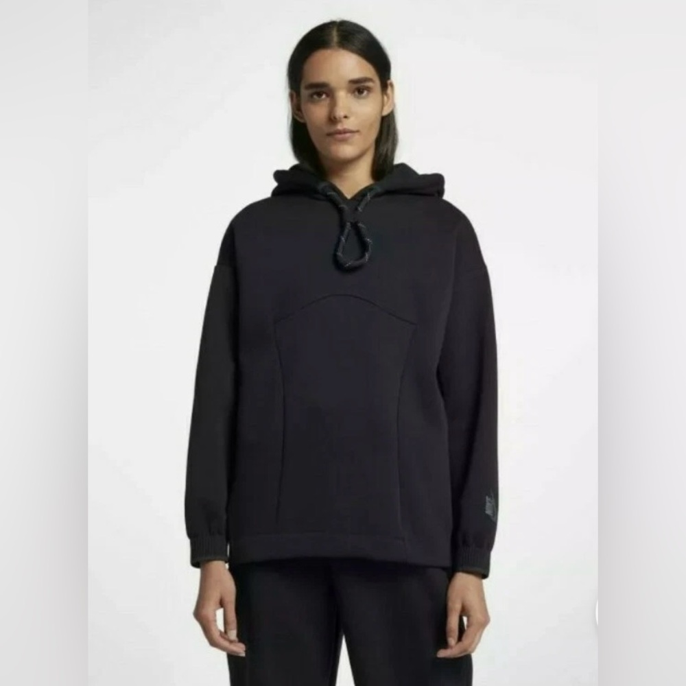 Nike NikeLab Black NRG‎ NWCC Hoodie Women's Size L Heavyweight Zip Pockets.